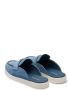 Prada triangle-logo open-back suede loafers Blue - Thumbnail 3