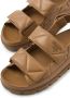 Prada triangle-logo padded sandals Brown - Thumbnail 5