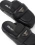 Prada triangle-logo padded slippers Black - Thumbnail 5
