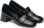 Prada triangle-logo patent leather loafers Black - Thumbnail 2