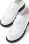 Prada triangle-logo patent-leather loafers White - Thumbnail 4