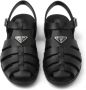 Prada triangle-logo sandals Black - Thumbnail 4