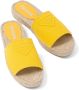 Prada triangle logo sandals Yellow - Thumbnail 4
