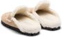 Prada triangle-logo shearling slippers Neutrals - Thumbnail 5