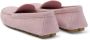 Prada triangle-logo suede driving loafers Pink - Thumbnail 3