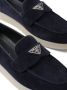 Prada triangle-logo suede loafers Blue - Thumbnail 5