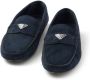 Prada triangle-logo suede loafers Blue - Thumbnail 5