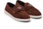 Prada triangle-logo suede loafers Brown - Thumbnail 2
