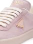Prada Triangle-logo suede sneakers Pink - Thumbnail 5