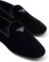 Prada triangle-logo velvet loafers Black - Thumbnail 5
