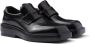 Prada triangle-patch leather loafers Black - Thumbnail 2