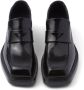 Prada triangle-patch leather loafers Black - Thumbnail 4