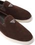 Prada triangle-patch suede loafers Brown - Thumbnail 4