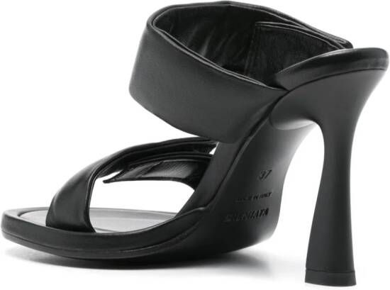 Premiata 100mm leather sandals Black