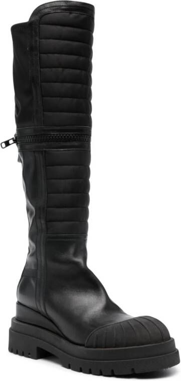 Premiata 40mm panelled boots Black