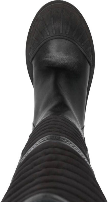 Premiata 40mm panelled boots Black
