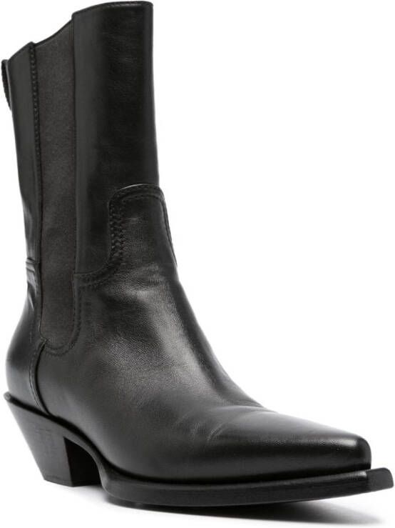 Premiata 50mm leather ankle boots Black
