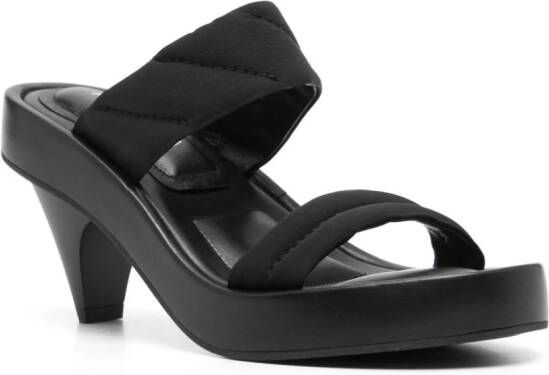 Premiata 65mm leather sandals Black