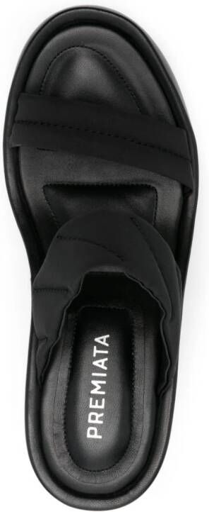 Premiata 65mm leather sandals Black