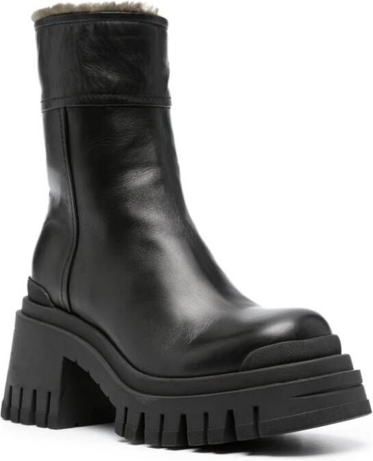 Premiata 70mm leather ankle boots Black