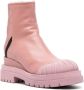 Premiata 70mm leather ankle boots Pink - Thumbnail 1