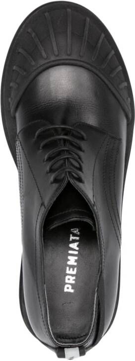 Premiata 70mm polished leather brogues Black