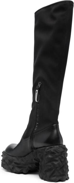Premiata 90mm leather boots Black