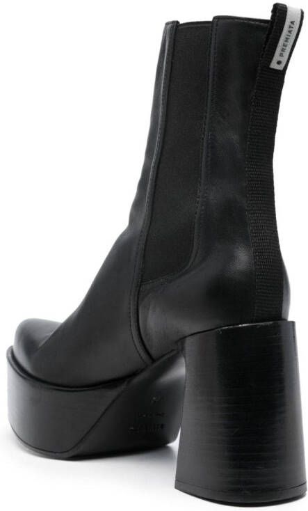 Premiata 95mm leather ankle boots Black