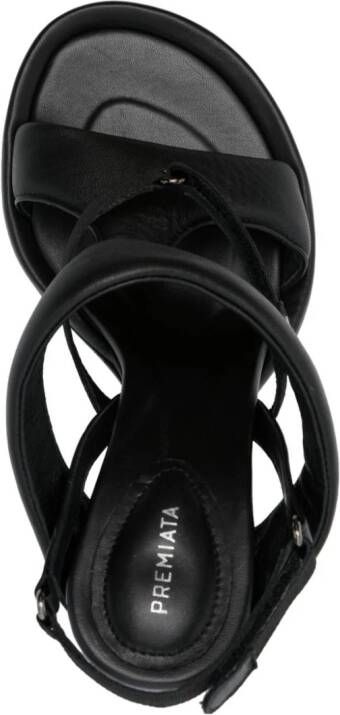 Premiata 95mm leather sandals Black