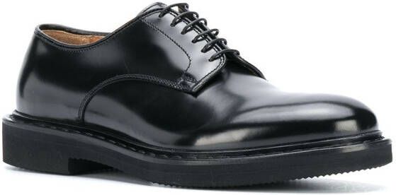 Premiata almond toe lace-up shoes Black