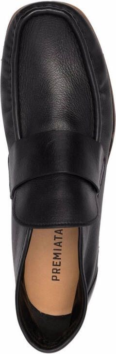 Premiata ankle leather loafers Black