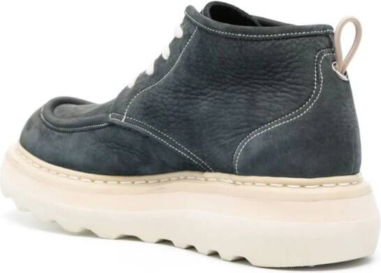 Premiata ankle-length leather boots Blue