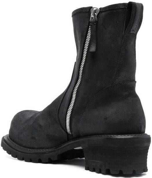 Premiata ankle side-zipped boots Black