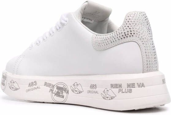 Premiata Belle crystal-back sneakers White