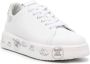 Premiata Belle crystal-embellished leather sneakers White - Thumbnail 2