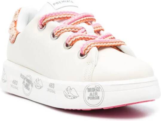 Premiata Belle leather sneakers Neutrals