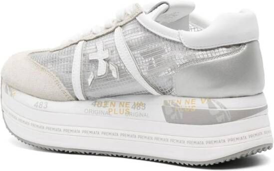 Premiata Beth 6792 mesh platform sneakers White