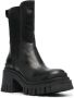 Premiata block-heel leather boots Black - Thumbnail 2