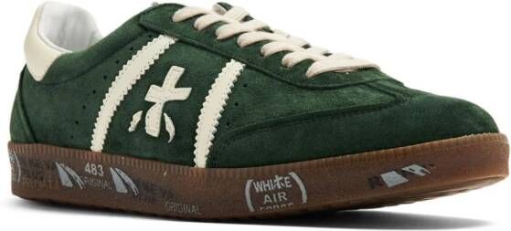 Premiata Bonnie suede panelled sneakers Green