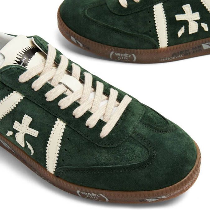 Premiata Bonnie suede panelled sneakers Green