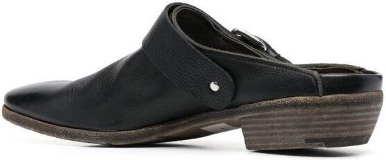 Premiata buckle leather sandals Black