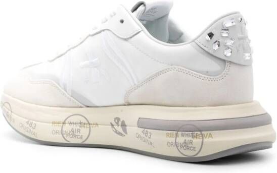 Premiata Cassie 6717 crystal-embellished sneakers White