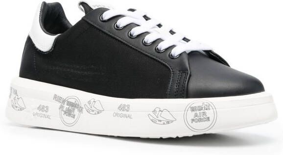 Premiata chunky lace-up sneakers Black