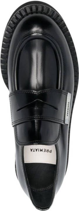 Premiata chunky leather lug loafers Black