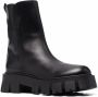 Premiata chunky-sole leather ankle boots Black - Thumbnail 2