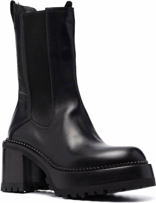 Premiata chunky-sole slip-on boots Black