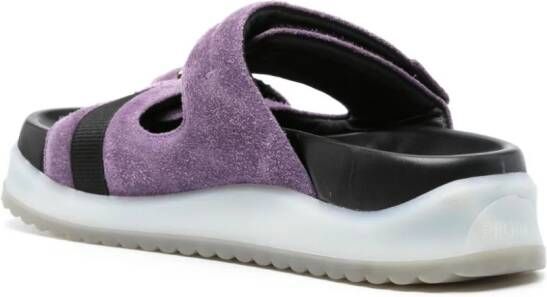 Premiata chunky suede sandals Purple