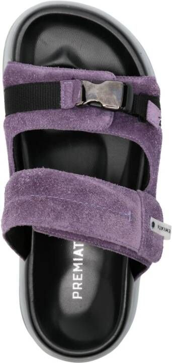 Premiata chunky suede sandals Purple