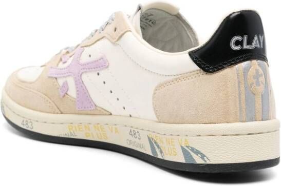 Premiata Clay leather sneakers Neutrals