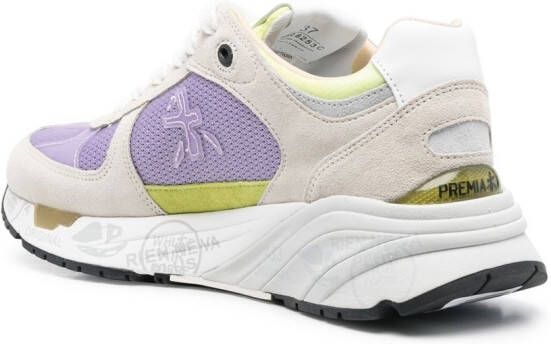 Premiata colour-block chunky sneakers Purple